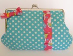 blue polka dots y rosa