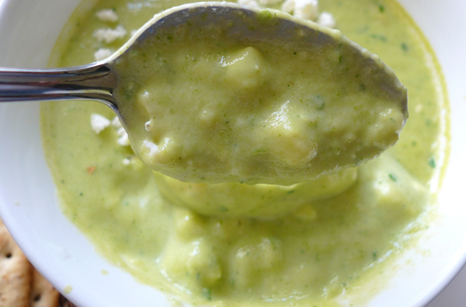Detalle crema de verduras
