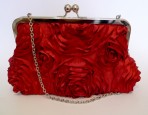 bolsa de flores rojas