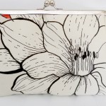 Bolsa de mano con flor Bolsa de mano con flor