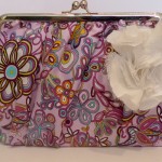 Bolsa morada estampada